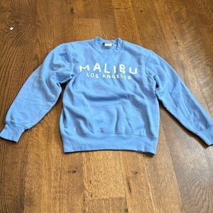 Falling Love Girls Crewneck Blue and White Size Medium